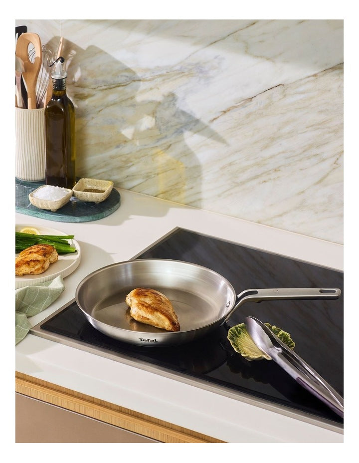 Extreme Induction Uncoated Frypan 28cm in Silver