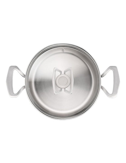 Space Extreme Induction Pasta Pot 22cm and Lid in Silver