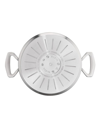 Space Extreme Induction Pasta Pot 22cm and Lid in Silver