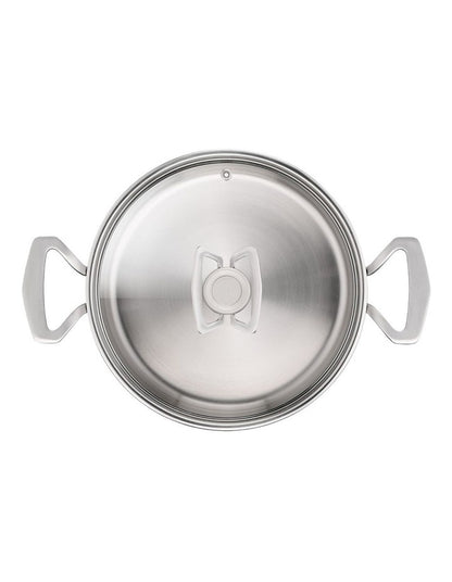 Space Extreme Induction Stewpot 24cm and lid in Silver