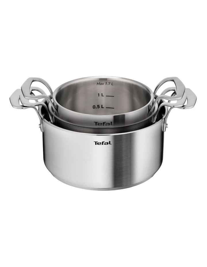 Space Extreme Induction 5 Pieces Pot Set in Silver