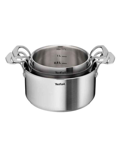 Space Extreme Induction 5 Pieces Pot Set in Silver
