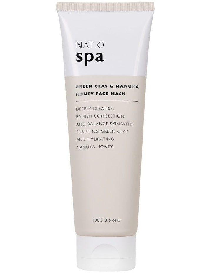 Spa Green Clay & Manuka Honey Face Mask 100g