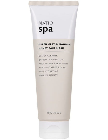 Spa Green Clay & Manuka Honey Face Mask 100g