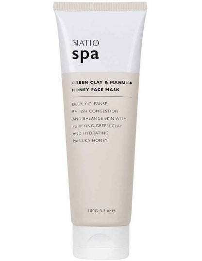 Spa Green Clay & Manuka Honey Face Mask 100g
