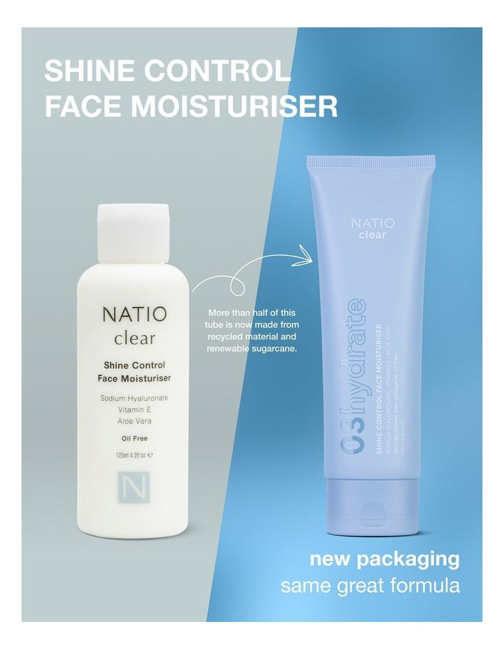 Clear Shine Control Face Moisturiser 125ml