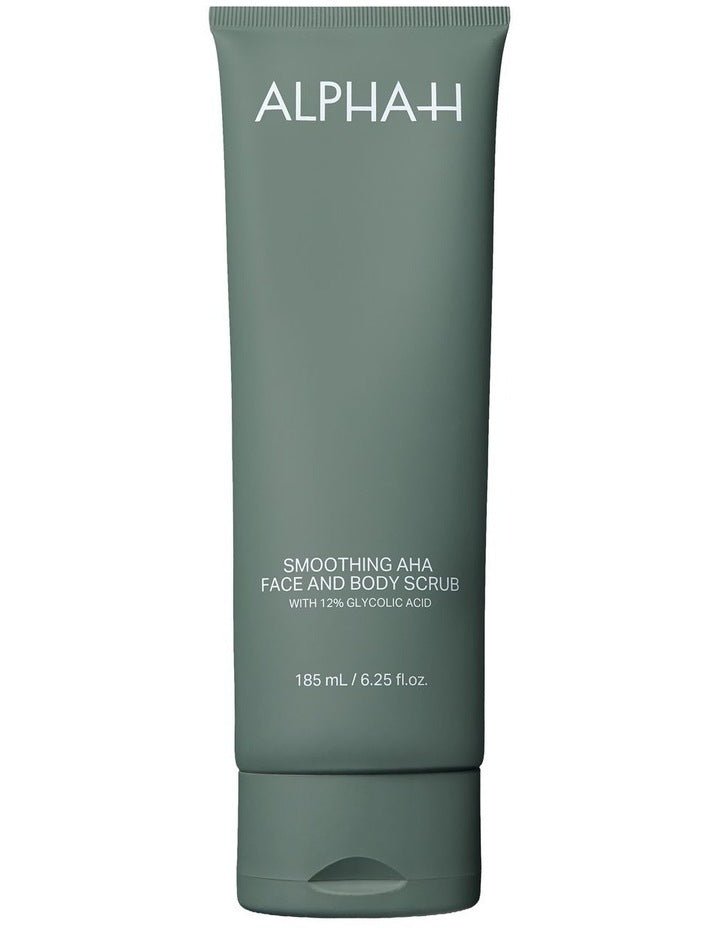 Smoothing Alpha Hydroxy Acid Face & Body Scrub with 12% Glycolic Acid 185ml