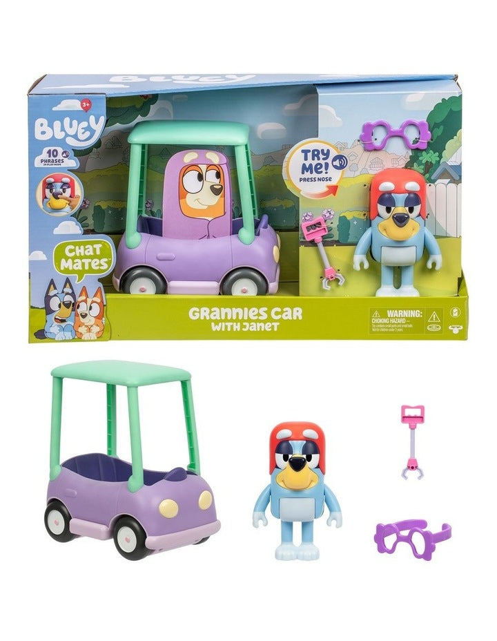 Chat Mates Figure And Vehicle Grannies Car With Janet