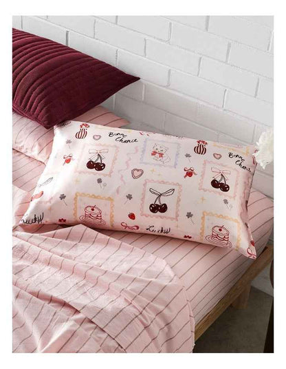 Silk Front Pillowcase in Bonne Chance