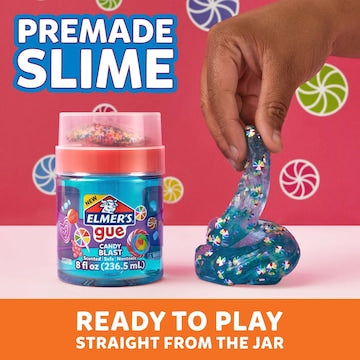 Elmer's Gue With Candy Blast Mix In's Premade Slime 236.5mL