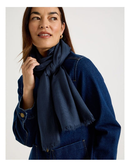 Light Weight Scarf in Navy