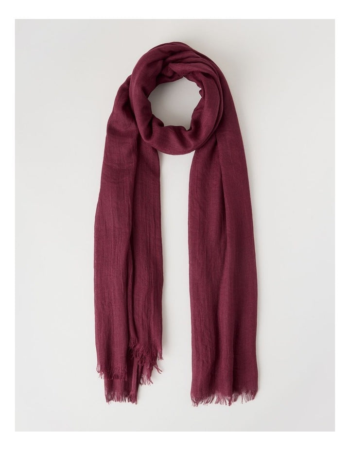Light Weight Scarf in Burgundy