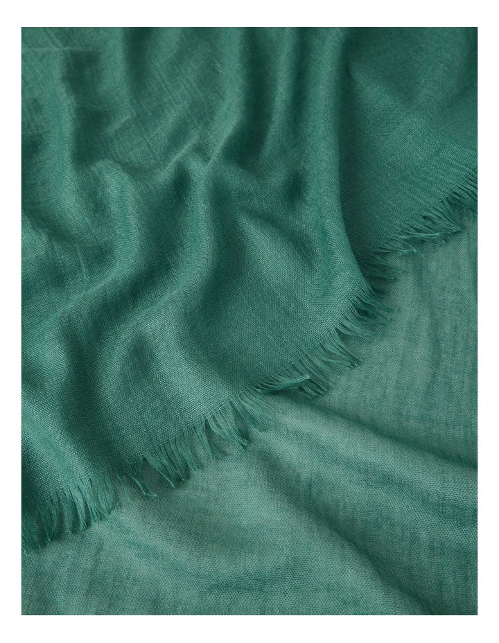 Light Weight Scarf in Green