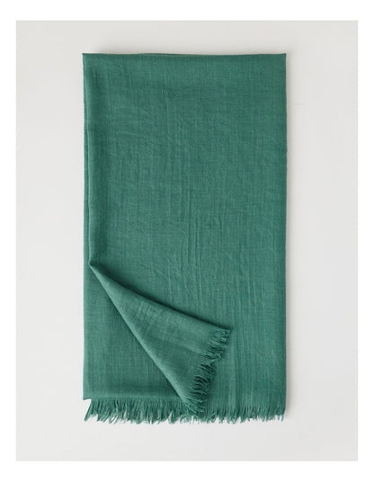 Light Weight Scarf in Green
