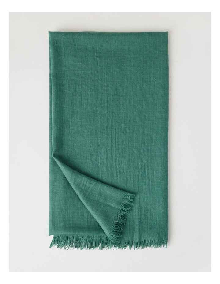Light Weight Scarf in Green