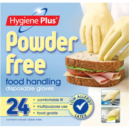 Hygiene Plus Gloves Disposable Powder Free 24 Pack