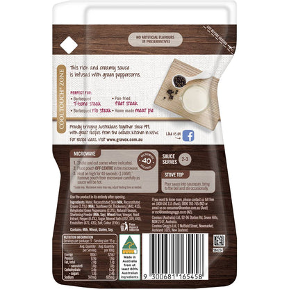 Gravox Peppercorn With Cream Sauce Liquid Pouch 165g