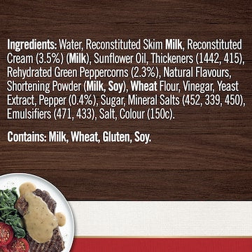 Gravox Peppercorn Cream Liquid Sauce Pouch 165g