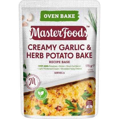 MasterFoods Creamy Herb Garlic Potato Bake 175g