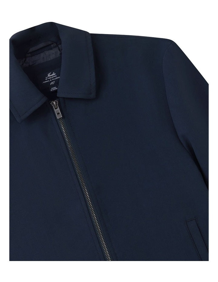 Indie Lusso Bomber Jacket (8-16 Years) in Navy