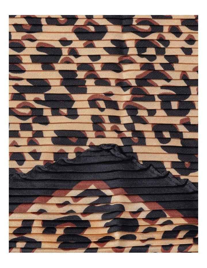 Pleated Neckerchief in Animal Print
