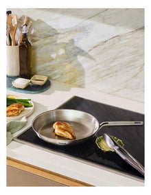 Extreme Induction Uncoated Frypans Twin Pack 24/28cm in Silver