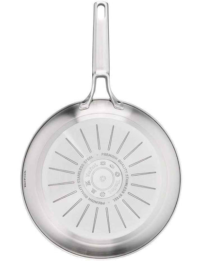 Extreme Induction Uncoated Frypans Twin Pack 24/28cm in Silver