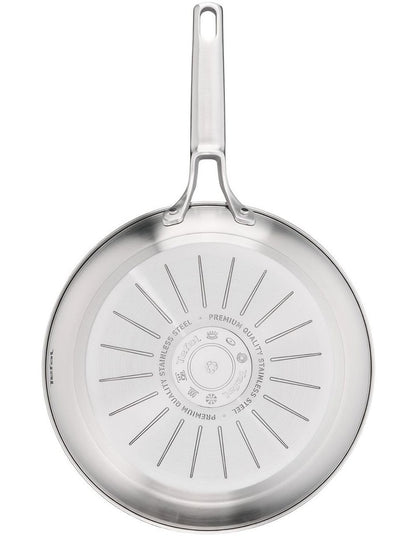 Extreme Induction Uncoated Frypans Twin Pack 24/28cm in Silver