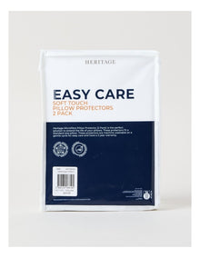 Easy Care Soft Touch Standard Waterproof Pillow Protector 2 Pack