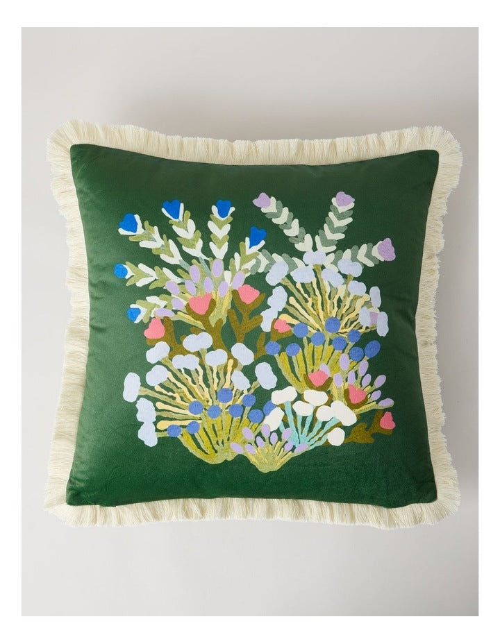 Desert Flowers Nights Cushion by Jessie Ngwarraye Ross