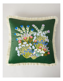 Desert Flowers Nights Cushion by Jessie Ngwarraye Ross