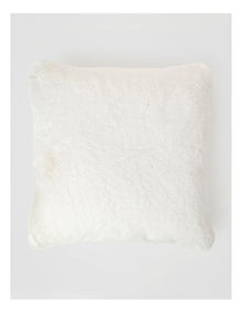 Amelie Faux Fur Cushion in Creme