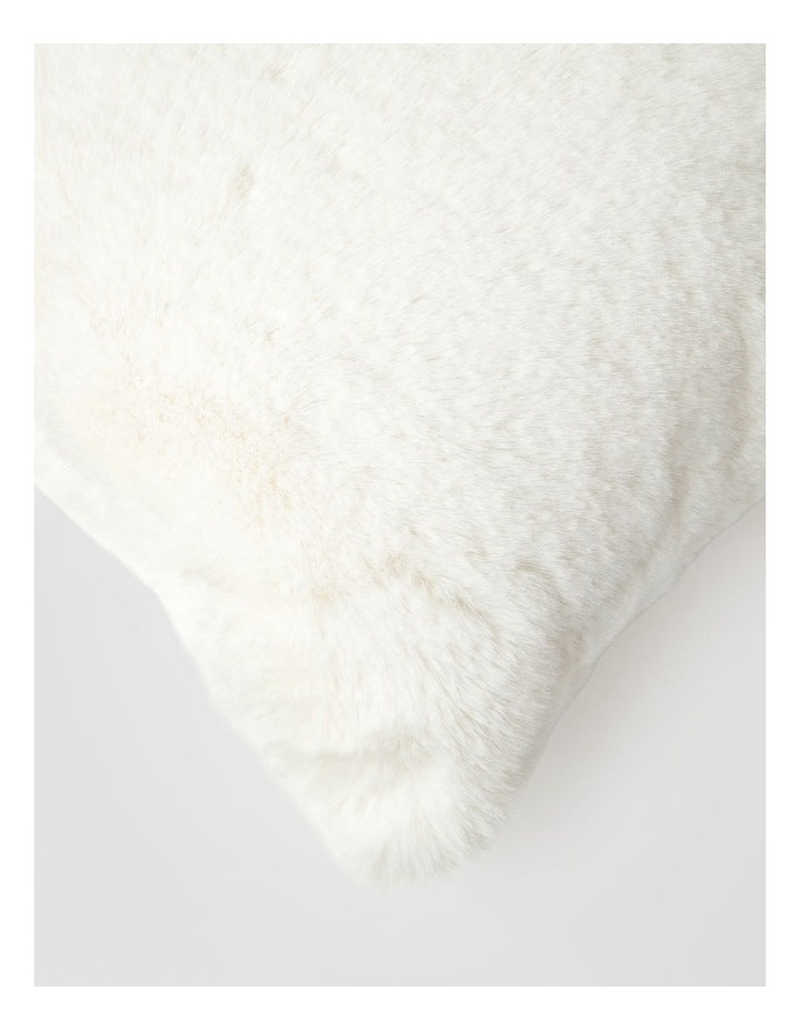 Amelie Faux Fur Cushion in Creme