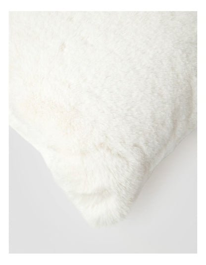 Amelie Faux Fur Cushion in Creme
