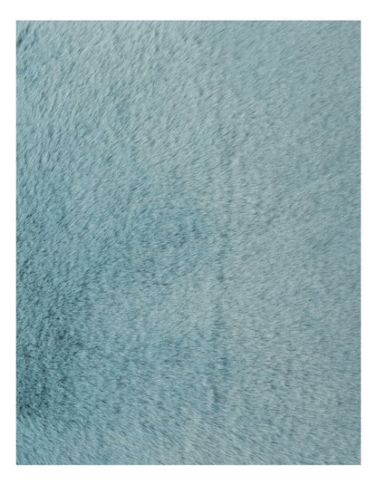 Amelie Faux Fur Cushion in Duck Egg