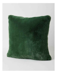 Amelie Faux Fur Cushion in Fern