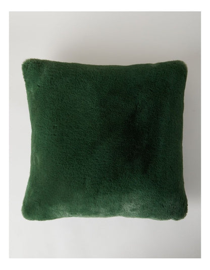 Amelie Faux Fur Cushion in Fern