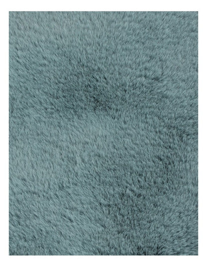 Amelie Faux Fur Throw in Duck Egg