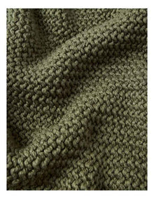 Norwood Knitted Throw in Olive