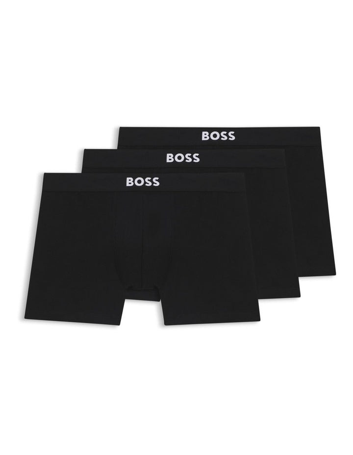 3 Pack Boss One Boxer Briefs in Black