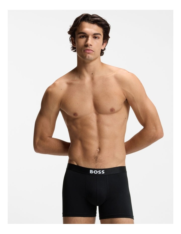 3 Pack Boss One Boxer Briefs in Black