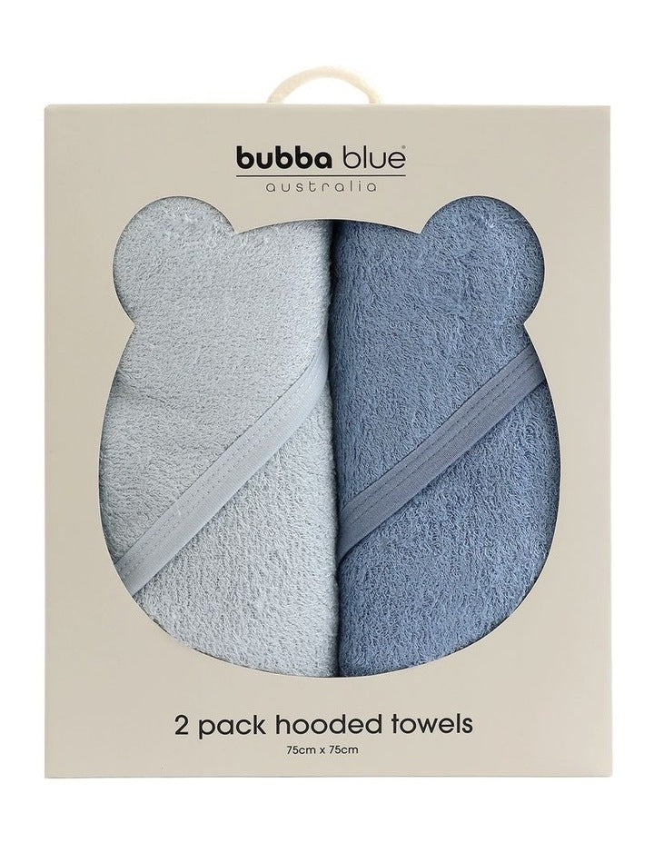 Sundae Hooded Towels 2 Pack in Blueberry