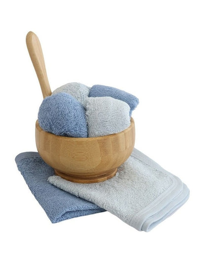 Sundae Face Washers 6 Pack in Blueberry