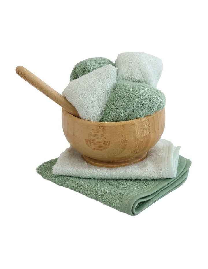 Soft Cotton Face Washers - 6 Pack