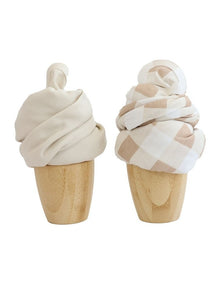 Sundae Jersey Swaddle Wraps 2 Pack in Chestnut