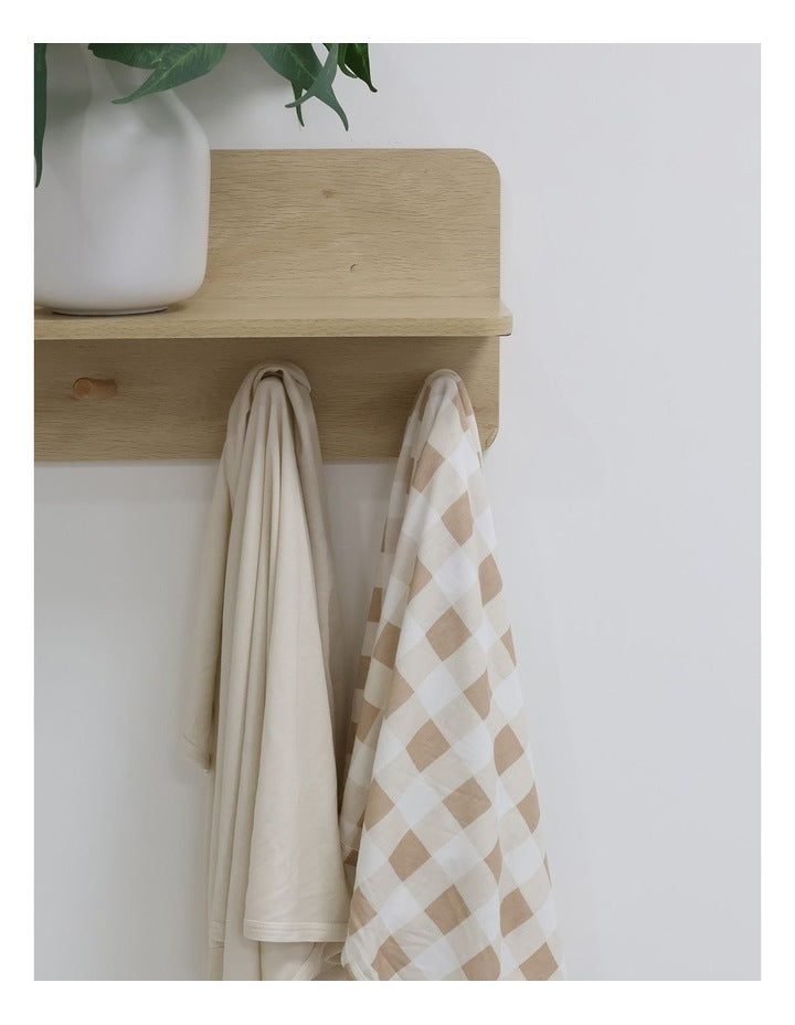 Sundae Jersey Swaddle Wraps 2 Pack in Chestnut