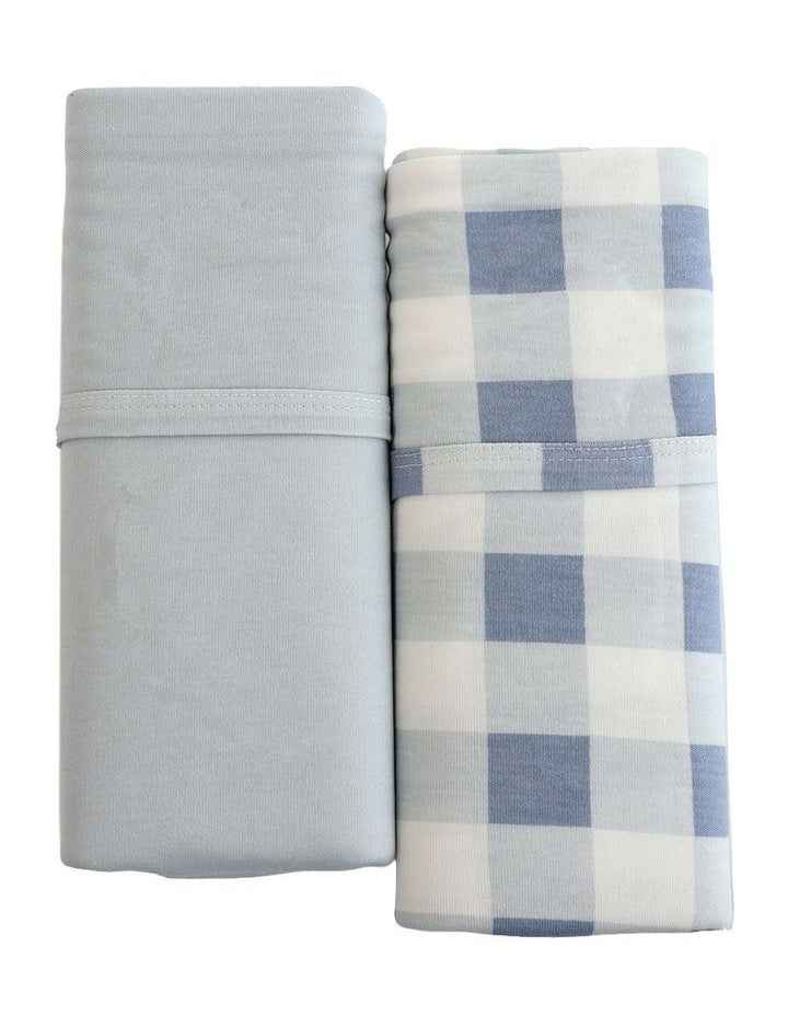 Sundae Jersey Swaddle Wraps 2 Pack in Blueberry