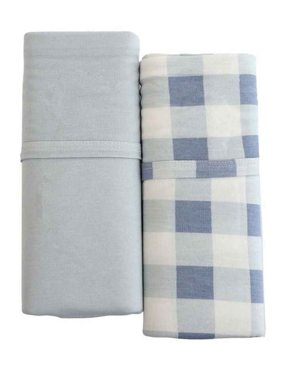 Sundae Jersey Swaddle Wraps 2 Pack in Blueberry