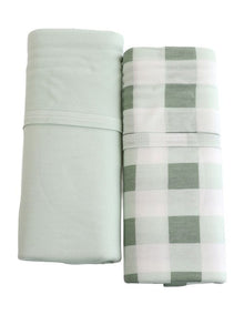 Sundae Jersey Swaddle Wraps 2 Pack in Greentea