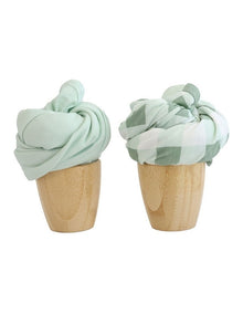Sundae Jersey Swaddle Wraps 2 Pack in Greentea